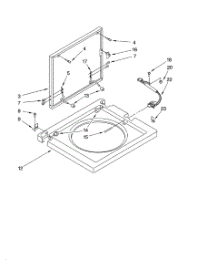 Washer Top And Lid Parts parts for Kenmore Washer Dryer Combo 110.88752794 (11088752794, 110 88752794) from AppliancePartsPros.com