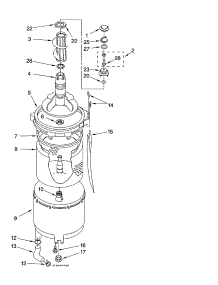 Tub And Basket Parts parts for Kenmore Washer Dryer Combo 110.88752794 (11088752794, 110 88752794) from AppliancePartsPros.com