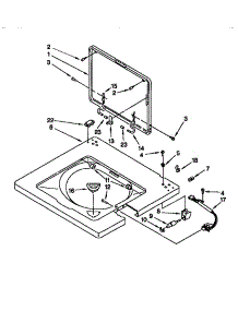 Washer Top Lid parts for Kenmore Washer Dryer Combo 110.88762791 (11088762791, 110 88762791) from AppliancePartsPros.com