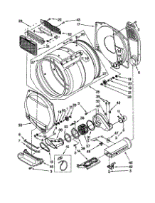 Dryer Bulkhead parts for Kenmore Washer Dryer Combo 110.88762792 (11088762792, 110 88762792) from AppliancePartsPros.com