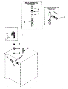 Washer Water System parts for Sears Laundry Center 11089675600 from AppliancePartsPros.com