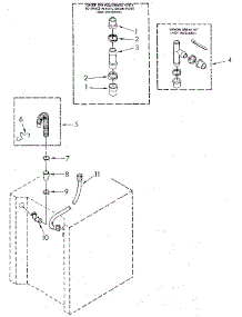 Washer Water System parts for Sears Laundry Center 11089675610 from AppliancePartsPros.com