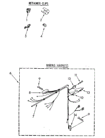 Wiring Harness parts for Kenmore Washer 110.91110100 (11091110100, 110 91110100) from AppliancePartsPros.com