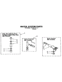 Water System parts for Kenmore Washer 110.91110110 (11091110110, 110 91110110) from AppliancePartsPros.com