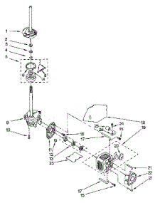 Brake, Clutch, Gearcase, Motor And Pump parts for Kenmore Washer 110.91220100 (11091220100, 110 91220100) from AppliancePartsPros.com