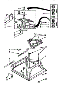 Machine Base parts for Kenmore Washer 110.91511110 (11091511110, 110 91511110) from AppliancePartsPros.com