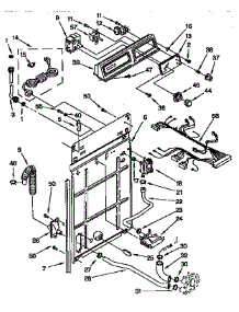 Control And Rear Panel Parts parts for Kenmore Washer 110.91520100 (11091520100, 110 91520100) from AppliancePartsPros.com