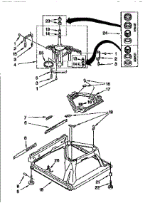 Machine Base parts for Kenmore Washer 110.91521210 (11091521210, 110 91521210) from AppliancePartsPros.com