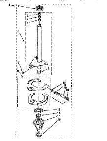 Brake And Drive Tube 388951 parts for Kenmore Washer 110.91552210 (11091552210, 110 91552210) from AppliancePartsPros.com