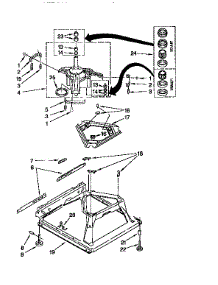 Machine Base parts for Kenmore Washer 110.91564110 (11091564110, 110 91564110) from AppliancePartsPros.com
