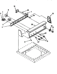 Control Panel parts for Kenmore Washer 110.91565810 (11091565810, 110 91565810) from AppliancePartsPros.com