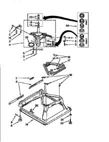 Machine Base parts for Kenmore Washer 110.91566410 (11091566410, 110 91566410) from AppliancePartsPros.com