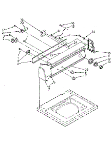 Console Panel parts for Kenmore Washer 110.9206110 (1109206110, 110 9206110) from AppliancePartsPros.com