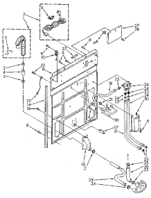 Rear Panel parts for Kenmore Washer 110.92071100 (11092071100, 110 92071100) from AppliancePartsPros.com