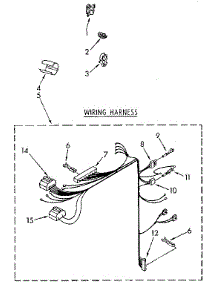 Wiring Harness parts for Kenmore Washer 110.92071600 (11092071600, 110 92071600) from AppliancePartsPros.com