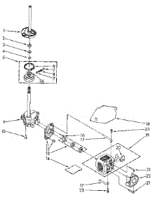 Brake, Clutch, Gearcase, Motor And Pump parts for Kenmore Washer 110.92071710 (11092071710, 110 92071710) from AppliancePartsPros.com
