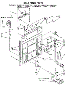 Rear Panel parts for Kenmore Washer 110.92071810 (11092071810, 110 92071810) from AppliancePartsPros.com