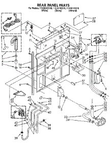 Rear Panel parts for Kenmore Washer 110.92195110 (11092195110, 110 92195110) from AppliancePartsPros.com
