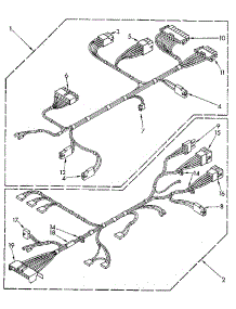 Wiring Harness parts for Kenmore Washer 110.92195500 (11092195500, 110 92195500) from AppliancePartsPros.com