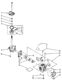 Brake, Clutch, Gearcase, Motor And Pump parts for Kenmore Washer 110.92271600 (11092271600, 110 92271600) from AppliancePartsPros.com