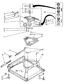 Machine Base parts for Kenmore Washer 110.92272000 (11092272000, 110 92272000) from AppliancePartsPros.com