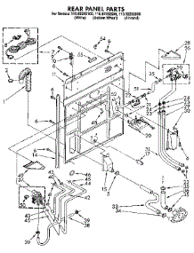 Rear Panel parts for Kenmore Washer 110.92292800 (11092292800, 110 92292800) from AppliancePartsPros.com
