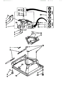 Machine Base parts for Kenmore Washer 110.92370200 (11092370200, 110 92370200) from AppliancePartsPros.com