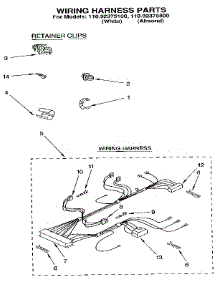 Wiring Harness parts for Kenmore Washer 110.92375100 (11092375100, 110 92375100) from AppliancePartsPros.com