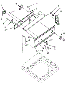 Control Panel parts for Kenmore Washer 110.92418800 (11092418800, 110 92418800) from AppliancePartsPros.com