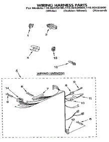 Wiring Harness parts for Kenmore Washer 110.92429800 (11092429800, 110 92429800) from AppliancePartsPros.com