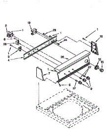 Control Panel parts for Kenmore Washer 110.92480200 (11092480200, 110 92480200) from AppliancePartsPros.com