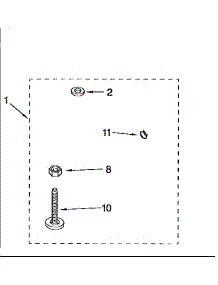 Miscellaneous parts for Kenmore Washer 110.92529110 (11092529110, 110 92529110) from AppliancePartsPros.com