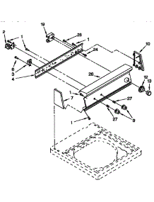 Control Panel Parts parts for Kenmore Washer 110.92529800 (11092529800, 110 92529800) from AppliancePartsPros.com