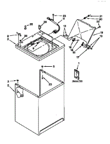 Tub & Cabinet parts for Kenmore Washer 110.92561110 (11092561110, 110 92561110) from AppliancePartsPros.com