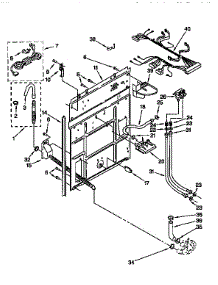 Rear Panel parts for Kenmore Washer 110.92561410 (11092561410, 110 92561410) from AppliancePartsPros.com