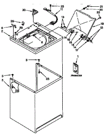 Top And Cabinet Parts parts for Kenmore Washer 110.92574800 (11092574800, 110 92574800) from AppliancePartsPros.com