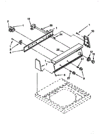 Control Panel parts for Kenmore Washer 110.92575110 (11092575110, 110 92575110) from AppliancePartsPros.com