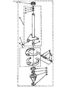 Brake And Drive Tube Parts parts for Kenmore Washer 110.92577200 (11092577200, 110 92577200) from AppliancePartsPros.com