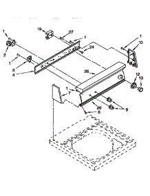 Console parts for Kenmore Washer 110.92577410 (11092577410, 110 92577410) from AppliancePartsPros.com