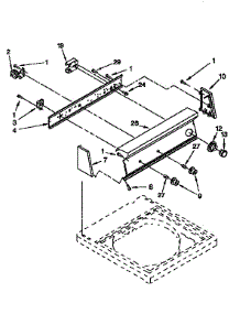 Control Panel parts for Kenmore Washer 110.92578400 (11092578400, 110 92578400) from AppliancePartsPros.com