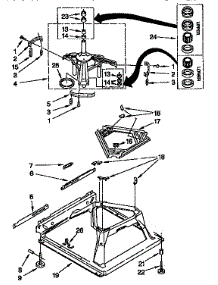 Machine Base Parts parts for Kenmore Washer 110.92579100 (11092579100, 110 92579100) from AppliancePartsPros.com