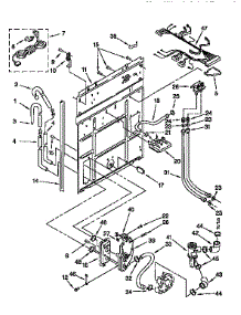 Rear Panel parts for Kenmore Washer 110.92579110 (11092579110, 110 92579110) from AppliancePartsPros.com