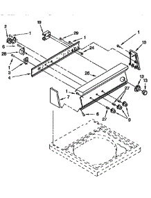 Control Panel parts for Kenmore Washer 110.92580610 (11092580610, 110 92580610) from AppliancePartsPros.com