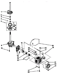 Brake, Clutch, Gearcase, Motor, And Pump Parts parts for Kenmore Washer 110.92581100 (11092581100, 110 92581100) from AppliancePartsPros.com