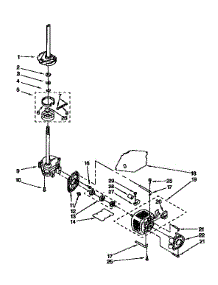 Brake,Clutch,Gearcase,Motor, Pump parts for Kenmore Washer 110.92582410 (11092582410, 110 92582410) from AppliancePartsPros.com