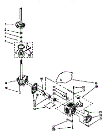 Brake,Clutch,Gearcase,Motor&Pump parts for Kenmore Washer 110.92588200 (11092588200, 110 92588200) from AppliancePartsPros.com