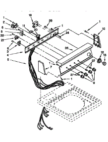 Control Panel parts for Kenmore Washer 110.92591210 (11092591210, 110 92591210) from AppliancePartsPros.com