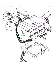 Control Panel parts for Kenmore Washer 110.92591420 (11092591420, 110 92591420) from AppliancePartsPros.com