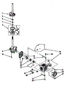 Brake, Clutch, Gearcase, Motor And Pump Parts parts for Kenmore Washer 110.92592200 (11092592200, 110 92592200) from AppliancePartsPros.com