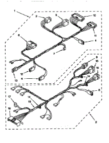 Wiring Harness parts for Kenmore Washer 110.92595410 (11092595410, 110 92595410) from AppliancePartsPros.com